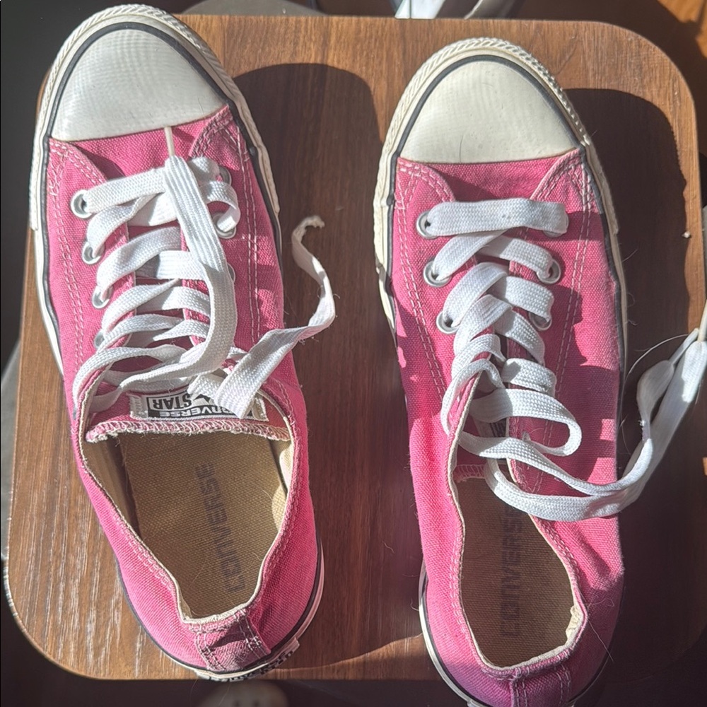 Converse Pink Canvas Sneakers